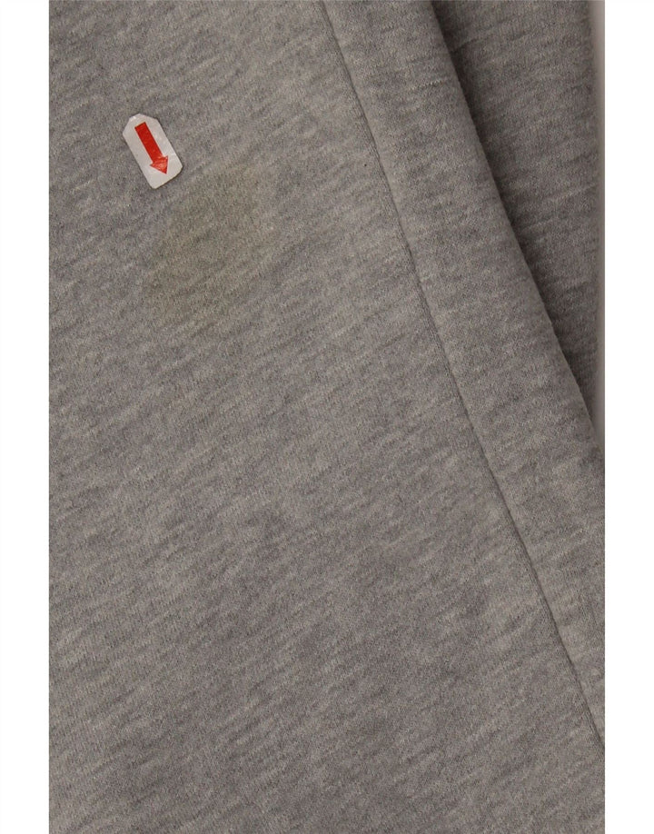 SUPERDRY Mens Graphic Tracksuit Trousers Medium Grey Cotton