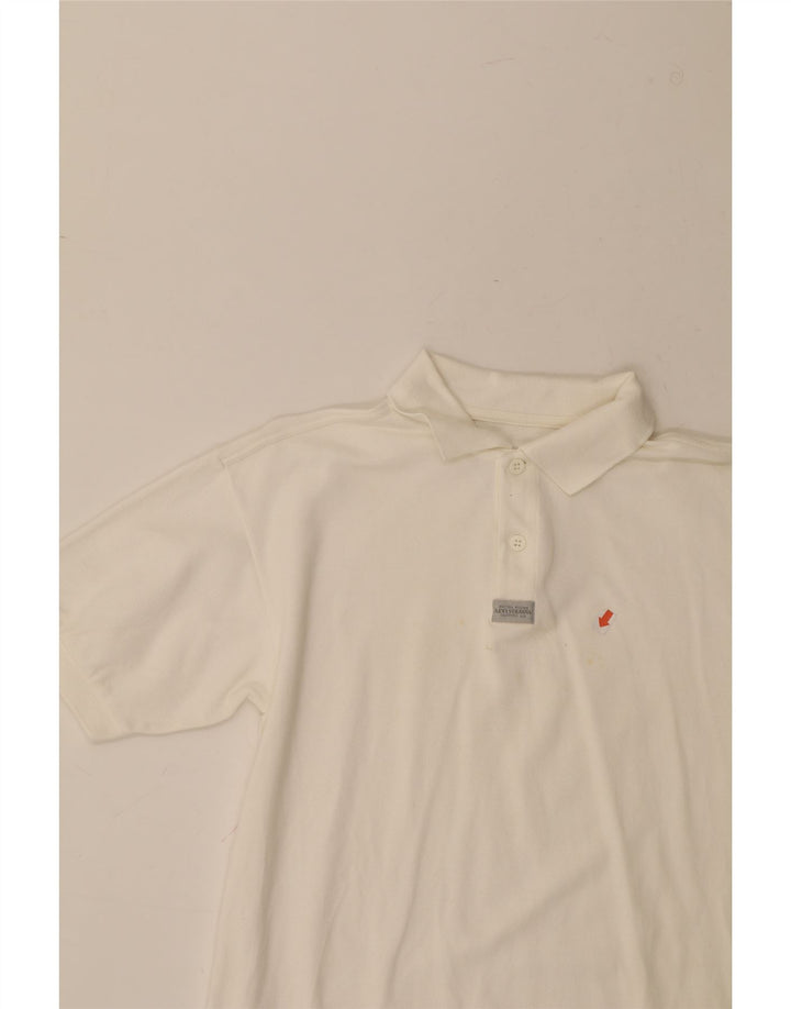 LEVI'S Mens Polo Shirt Small White Cotton Vintage Levi's and Second-Hand Levi's from Messina Hembry 