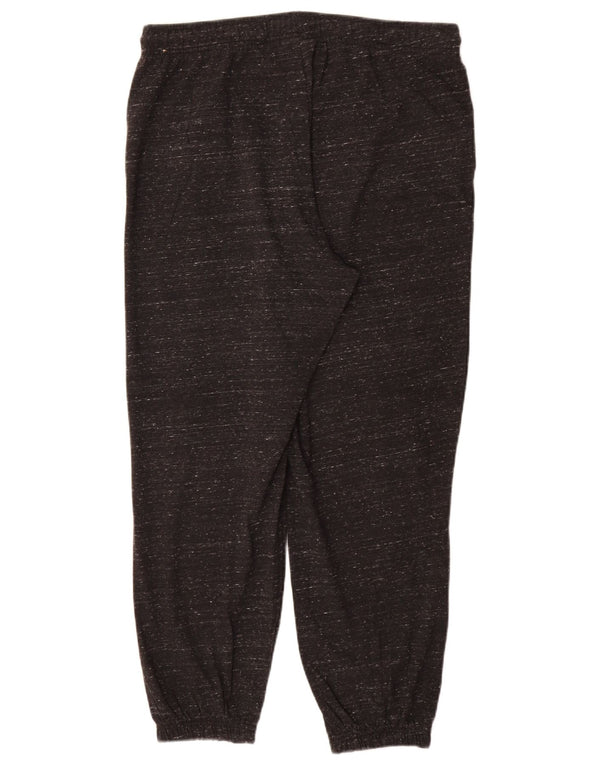 Nike Womens Tracksuit Trousers Joggers UK 14 Large  Black Flecked Cotton