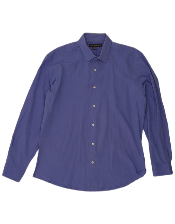 French Connection Mens Shirt XL Blue Cotton