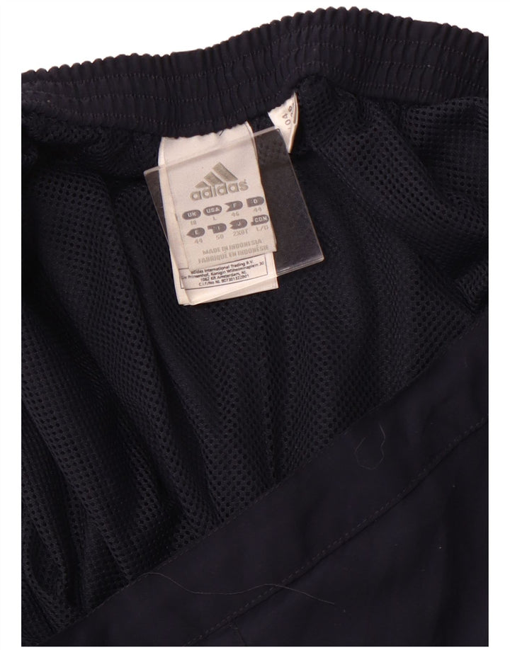 ADIDAS Womens Tracksuit Trousers Joggers UK 18 XL  Navy Blue Polyester