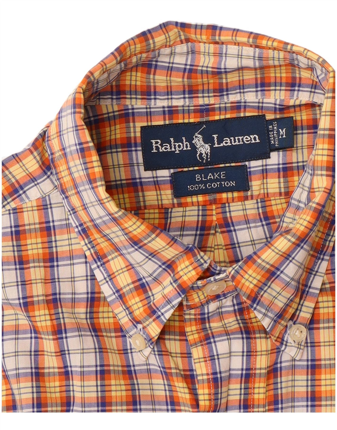 Ralph Lauren Mens Blake Short Sleeve Shirt Medium Multicoloured Check