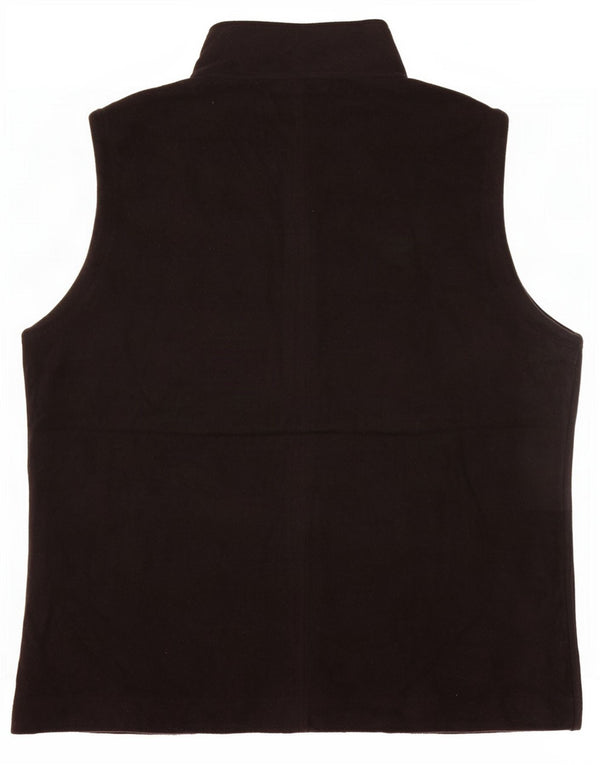 Trigema Womens Fleece Gilet UK 14 Medium Black Polyester