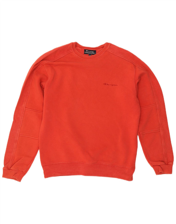 CHAMPION Mens Sweatshirt Jumper Medium Red Cotton