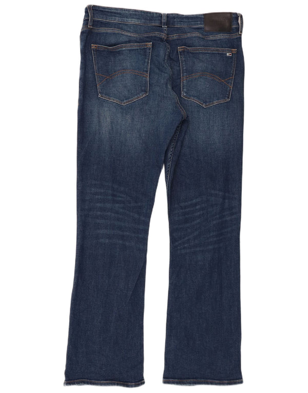 Tommy Hilfiger Mens Ryan Relaxed Fit Bootcut Jeans W34 L32 Blue Cotton