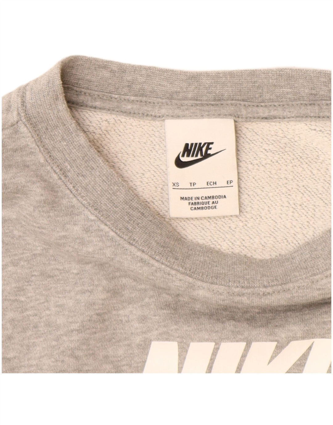 NIKE Mens Graphic Sweatshirt Jumper XS Grey