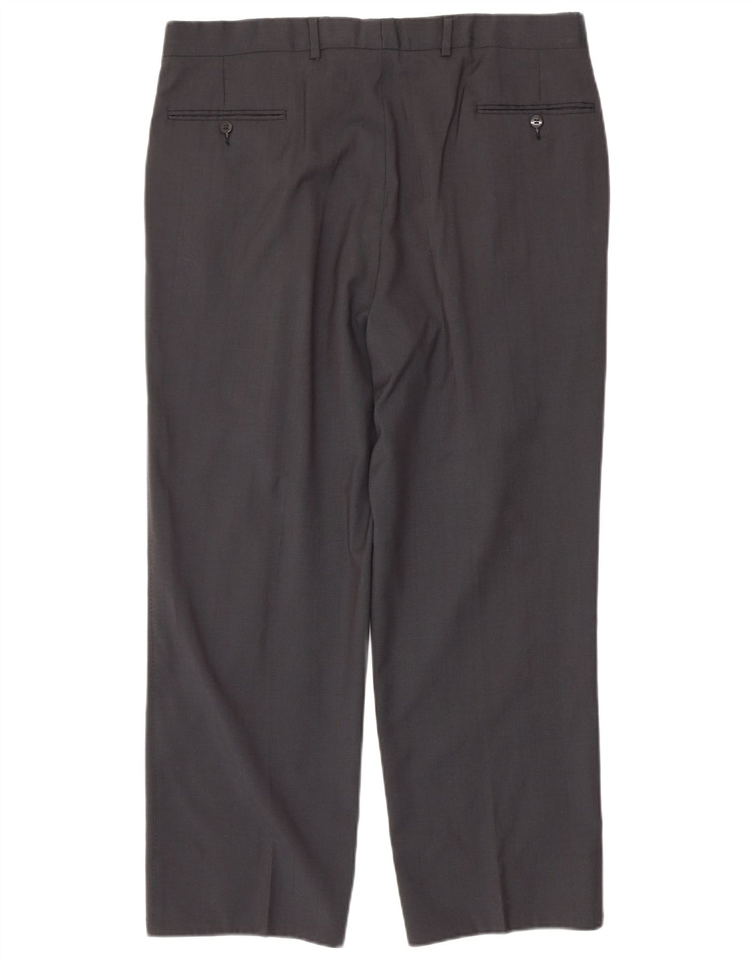 VINTAGE Mens Pegged Suit Trousers W36 L28 Grey