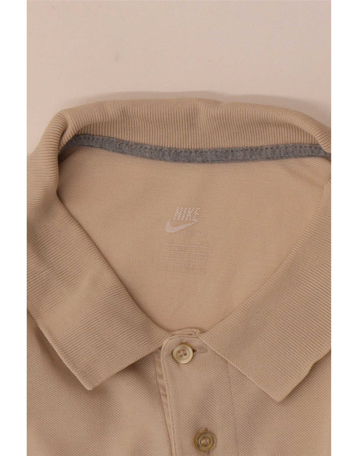 Nike Mens Polo Shirt Large Beige