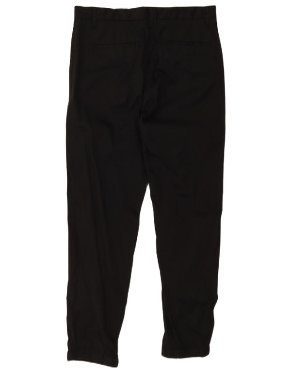 Dkny Mens Slim Casual Trousers W32 L32 Black Cotton