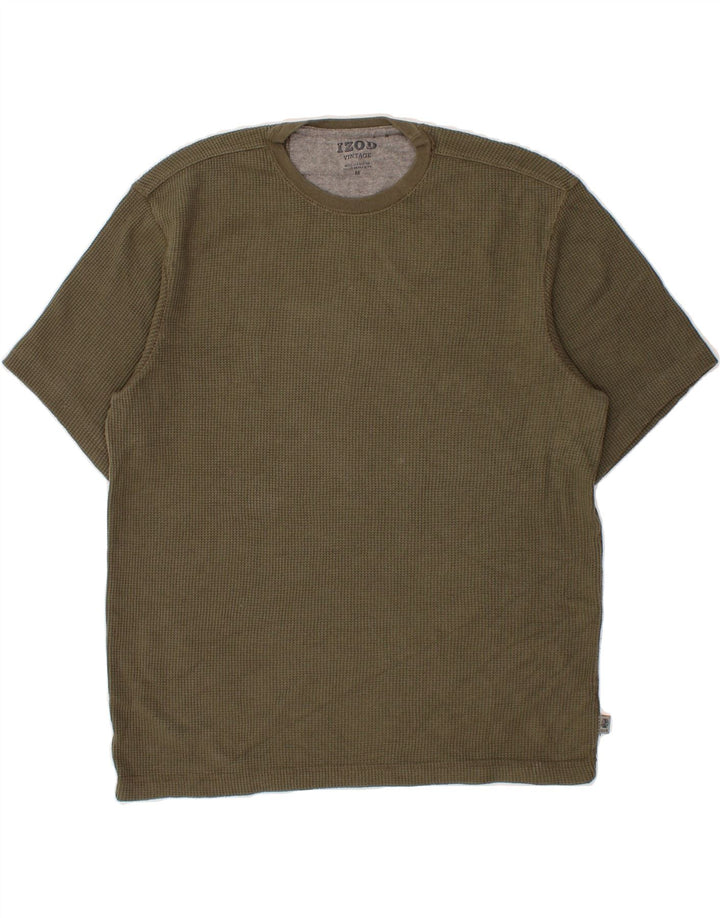 IZOD Mens T-Shirt Top Medium Khaki Vintage Izod and Second-Hand Izod from Messina Hembry 