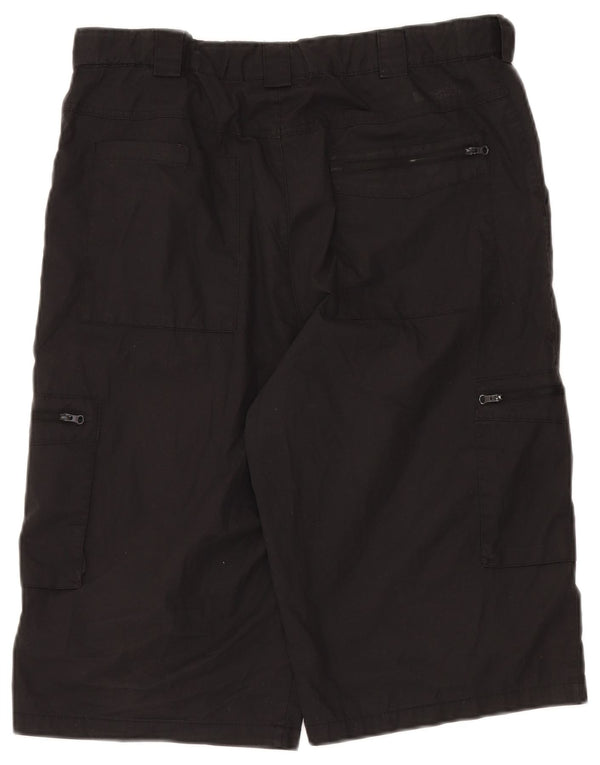 Mountain Warehouse Mens Cargo Shorts W34 Large  Black Polyester