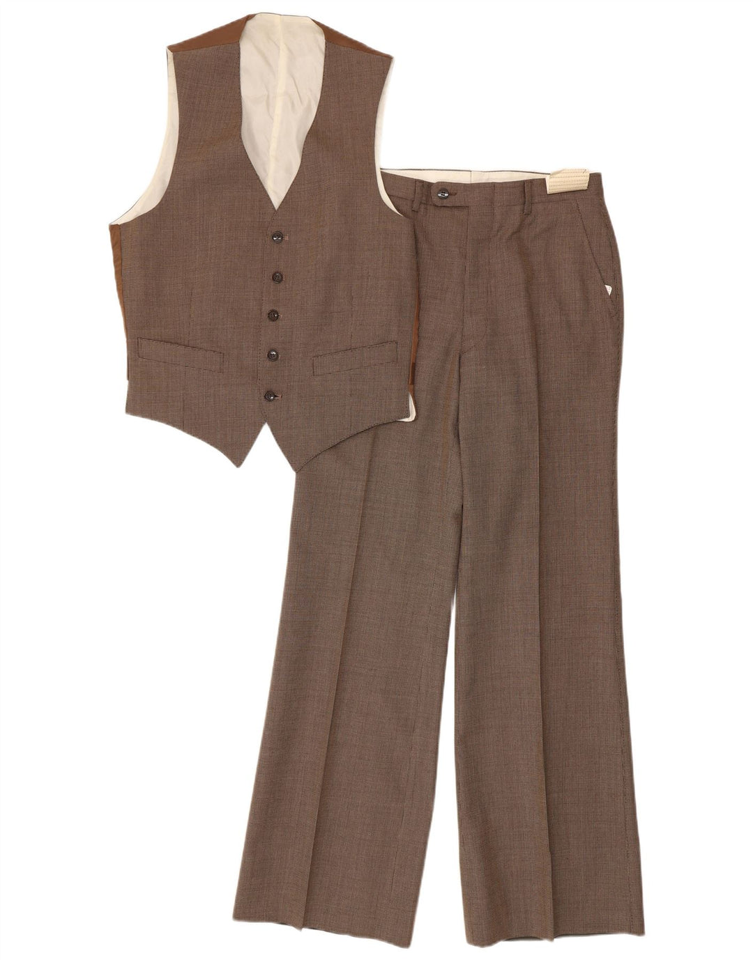 Vintage Mens 2 Piece Set IT 48 Medium W28 L32 Brown