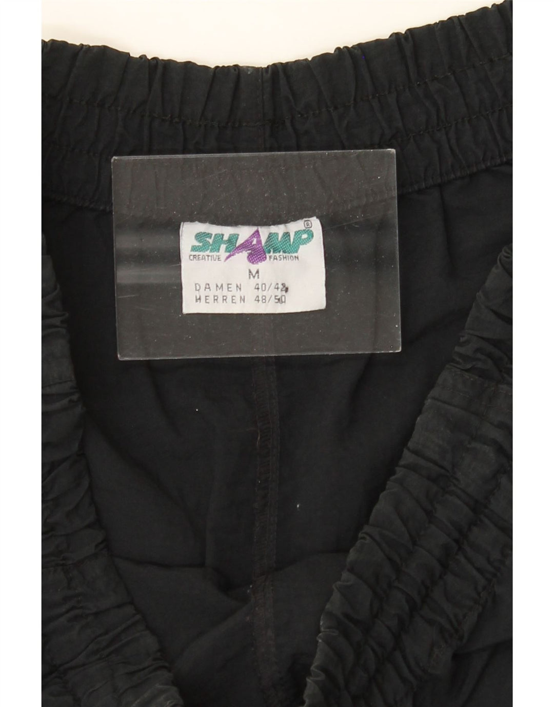 SHAMP Mens Tracksuit Trousers Joggers Medium  Black Polyamide Vintage Shamp and Second-Hand Shamp from Messina Hembry 