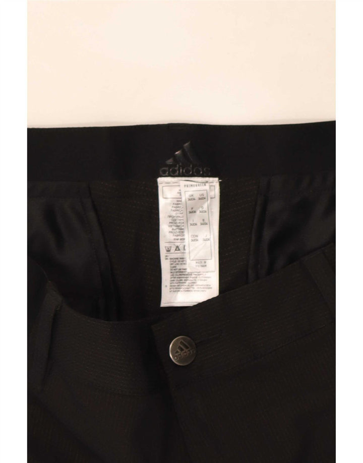Adidas Mens Slim Chino Trousers W34 L29 Black Polyester