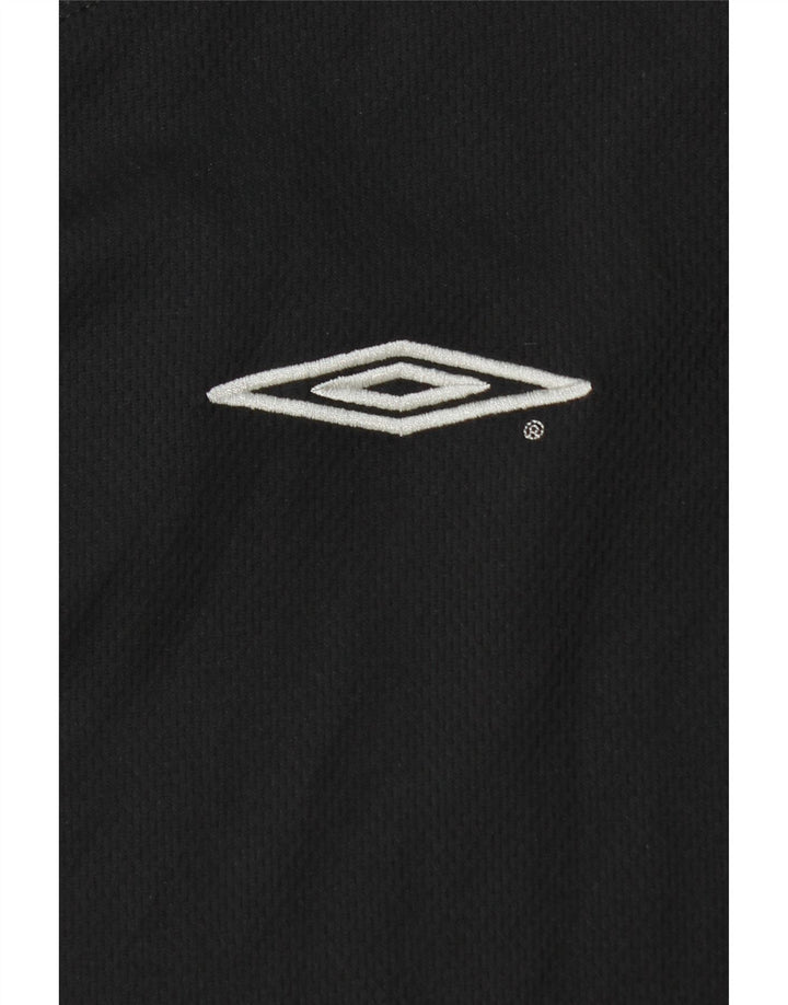 Umbro Mens Top Long Sleeve Large Black Animal Print Polyester