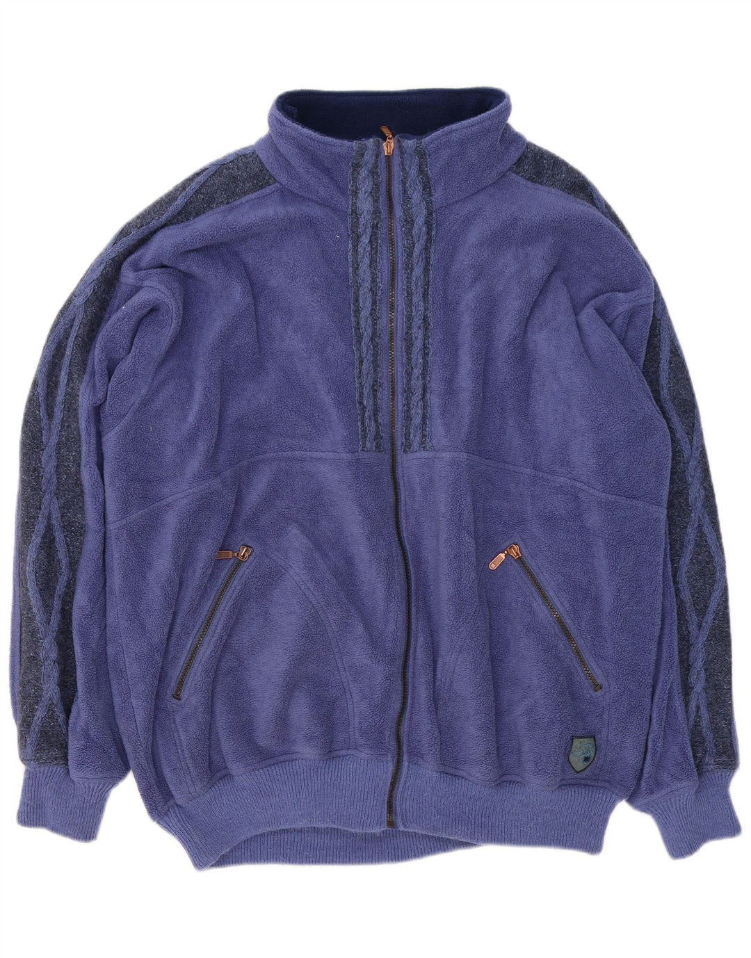 Silvy Mens Fleece Jacket UK 44 2XL Purple