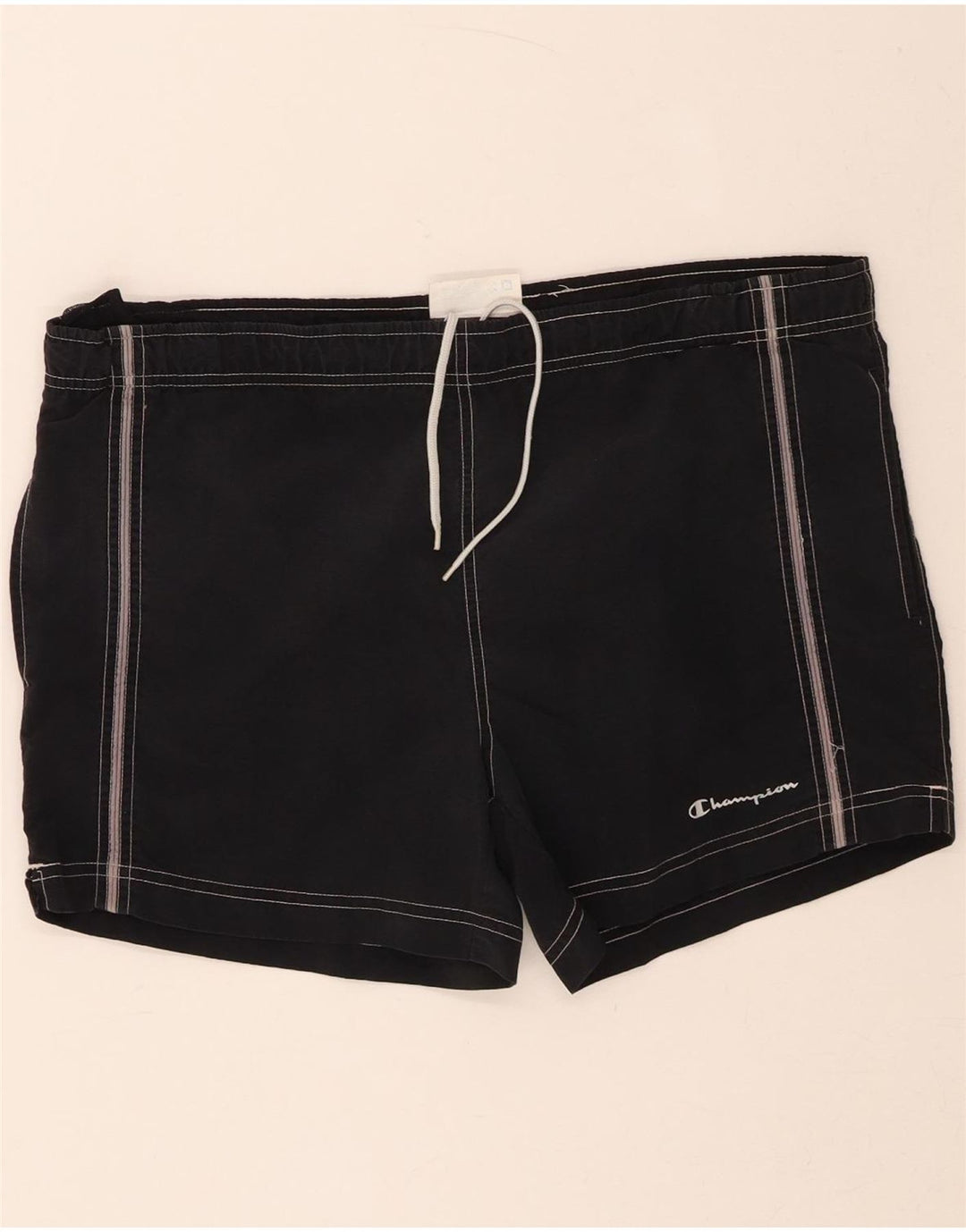 CHAMPION Mens Swimming Shorts Medium  Black Vintage Champion and Second-Hand Champion from Messina Hembry 