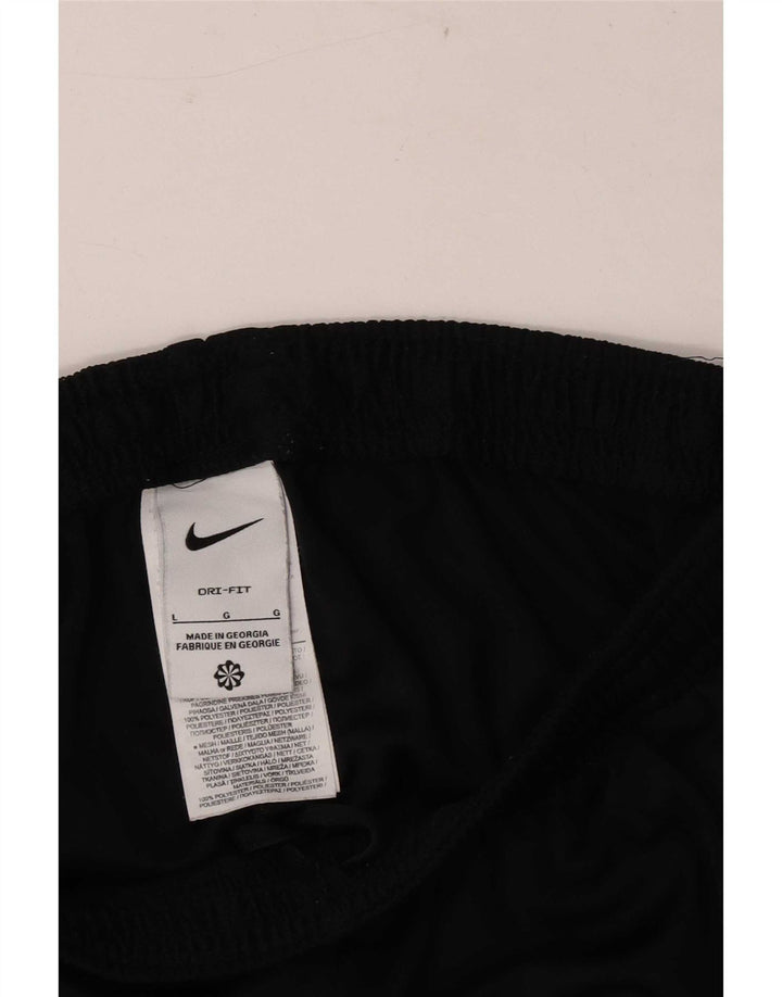 Nike Mens Dri Fit Tracksuit Trousers Large Black Polyester