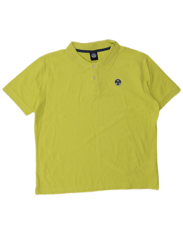 NORTH SAILS Mens Polo Shirt Medium Green Cotton