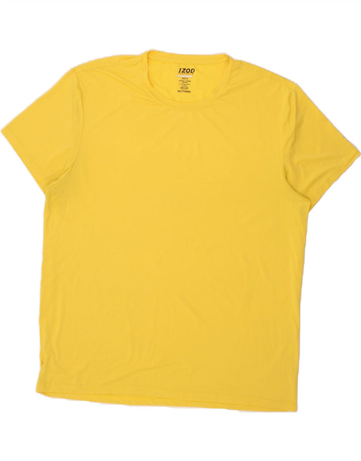 IZOD Mens T-Shirt Top 2XL Yellow Polyester Vintage Izod and Second-Hand Izod from Messina Hembry 