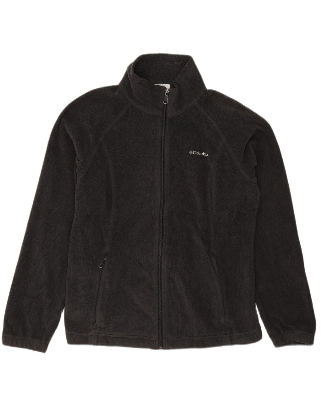 COLUMBIA Womens Fleece Jacket UK 16 Large Black Polyester