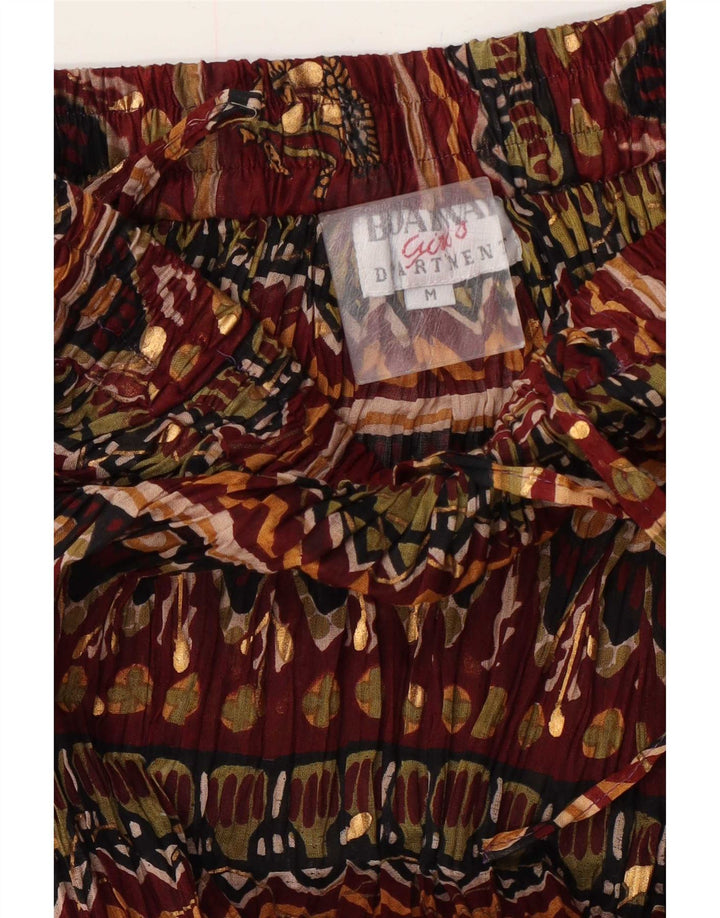 Broadway Womens Maxi Skirt Medium W28 Burgundy Floral