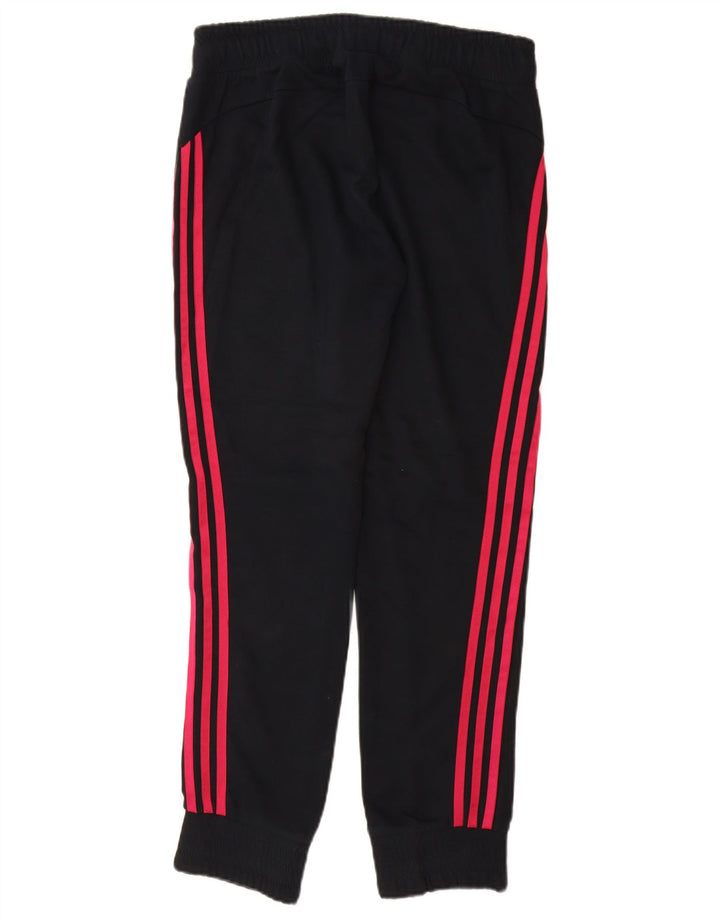 ADIDAS Womens Tracksuit Trousers Joggers UK 12/14 Medium  Black Cotton