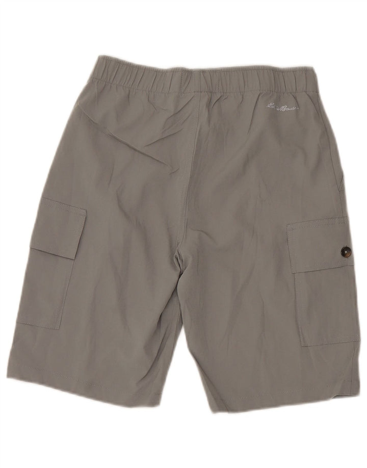 Eddie Bauer Boys Sport Shorts 13-14 Years Large Grey Polyester