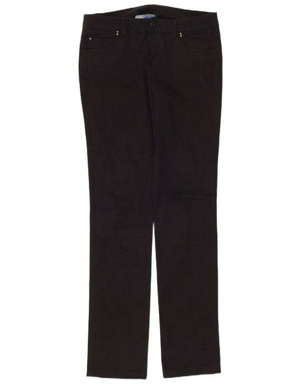 CHAMPION Womens Straight Casual Trousers Medium W30 L34 Black Cotton
