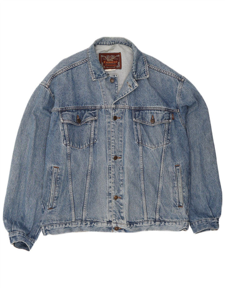 Casucci Mens Denim Jacket UK 42 XL Blue
