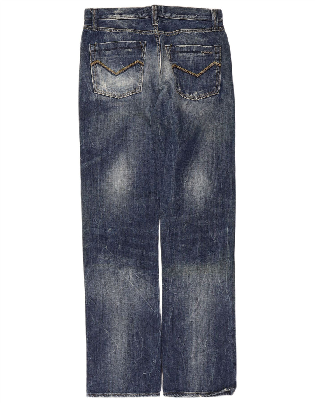 ENERGIE Mens Straight Jeans W32 L34 Blue Cotton