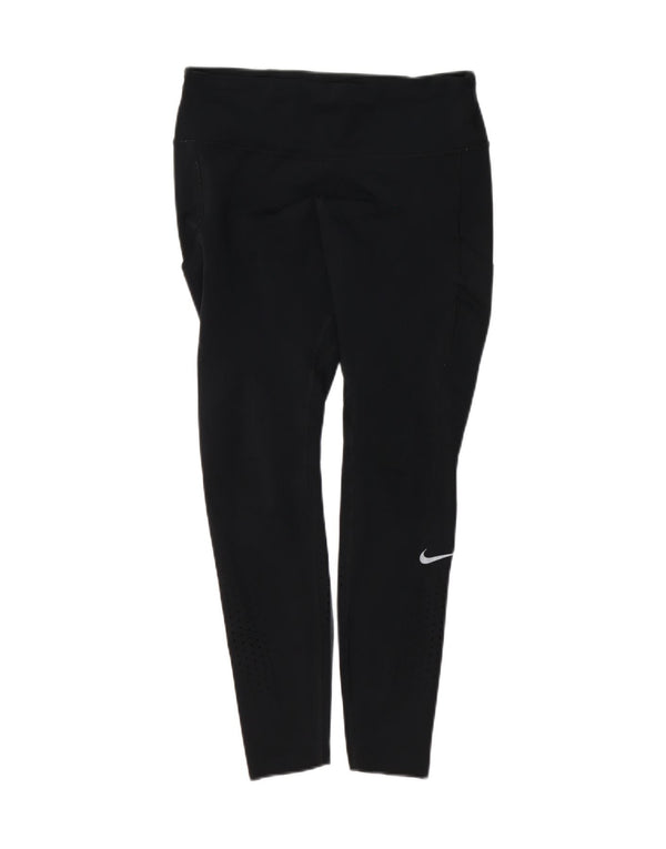 Nike Womens Crop Leggings UK 14 Large  Black