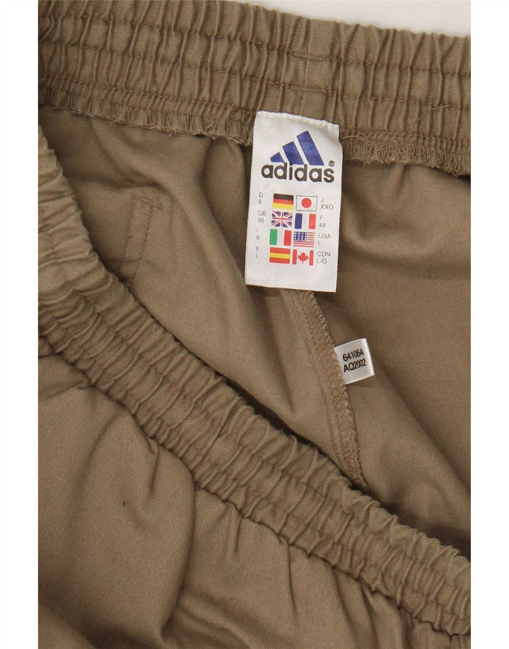 Adidas Mens Casual Shorts Large W32 Beige Polyester