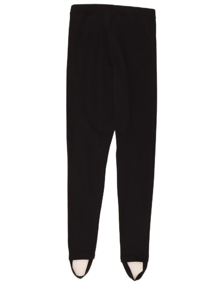 ADIDAS Womens Stirrup Leggings UK 10 Small  Black Polyester