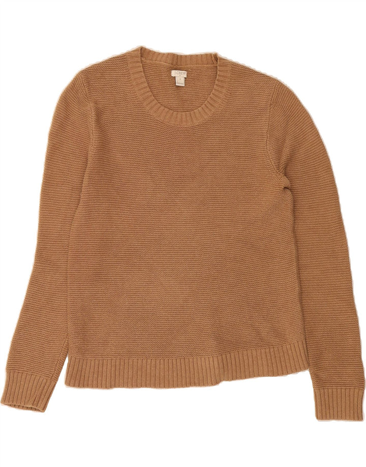 J. CREW Mens Crew Neck Jumper Sweater Medium Brown Vintage J. Crew and Second-Hand J. Crew from Messina Hembry 