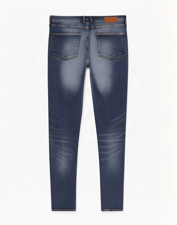 Zara Womens Distressed Skinny Jeans EU 42 Large W32 L33 Blue Cotton