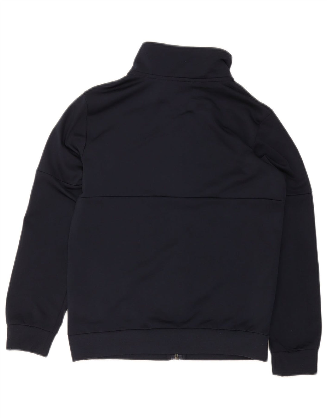 ADIDAS Boys Tracksuit Top Jacket 9-10 Years Navy Blue Polyester