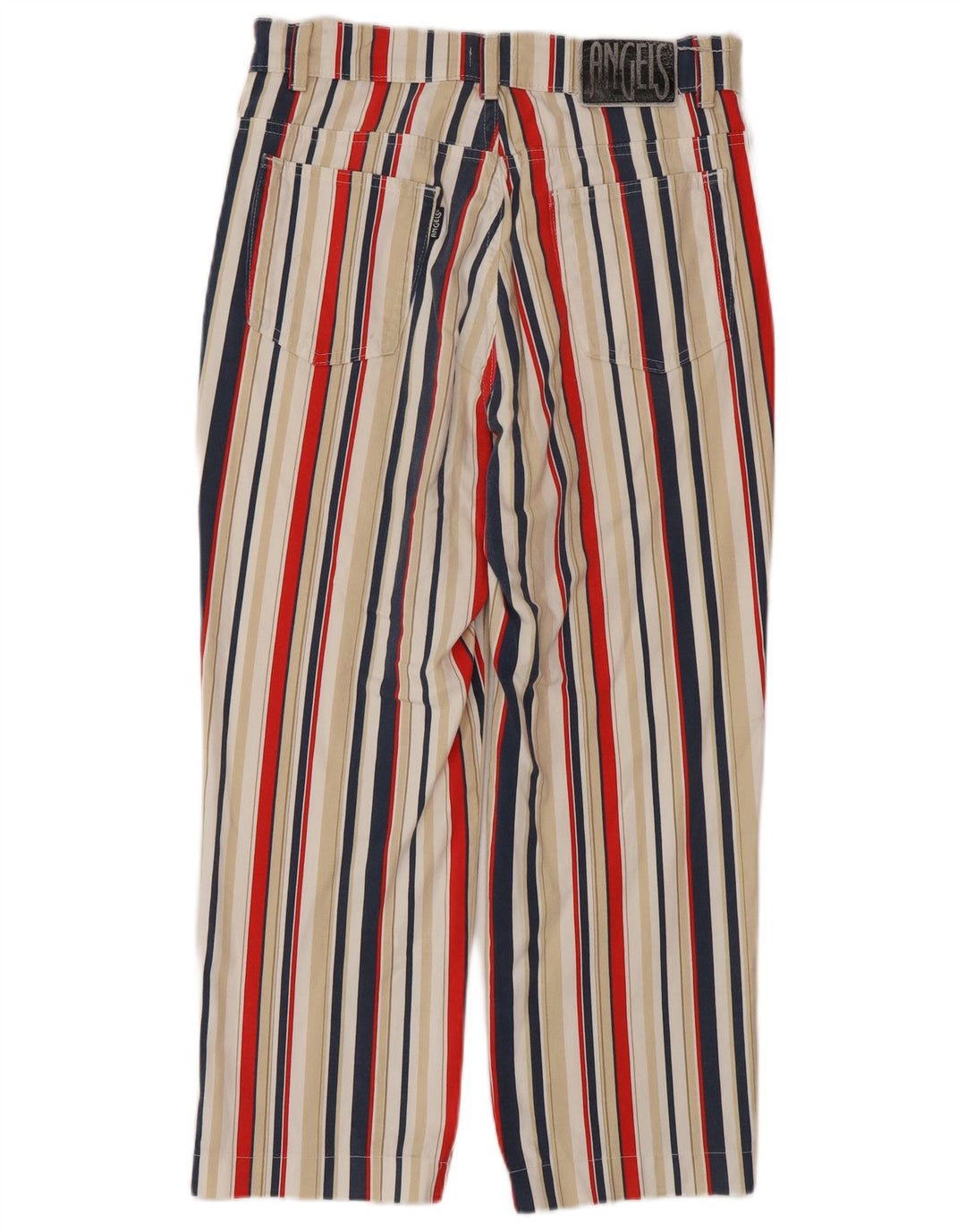 ANGELS Womens Cropped Jeans EU 38 Medium W28 L25 Multicoloured Striped