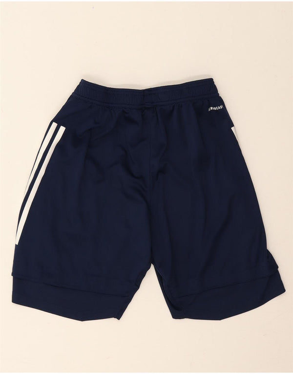 Adidas Mens Irish Football Graphic Sport Shorts Small  Navy Blue Polyester