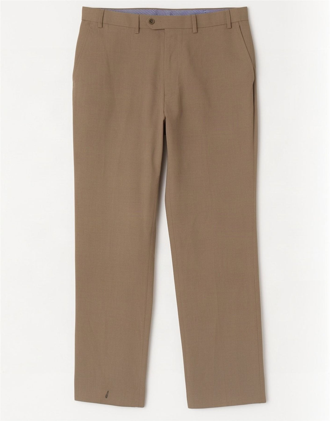 Marks & Spencer Mens Straight Suit Trousers W38 L33 Beige Polyester