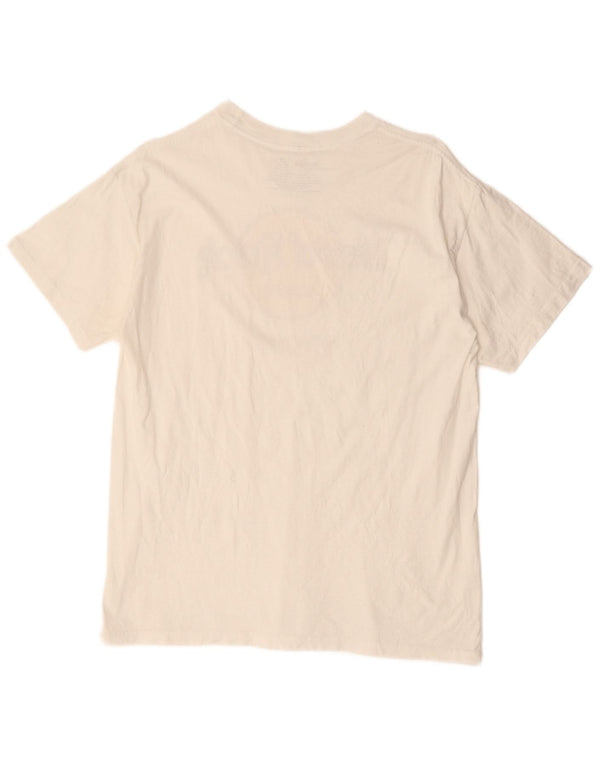 HARD ROCK CAFE Womens Graphic T-Shirt Top UK 14 Medium White Cotton