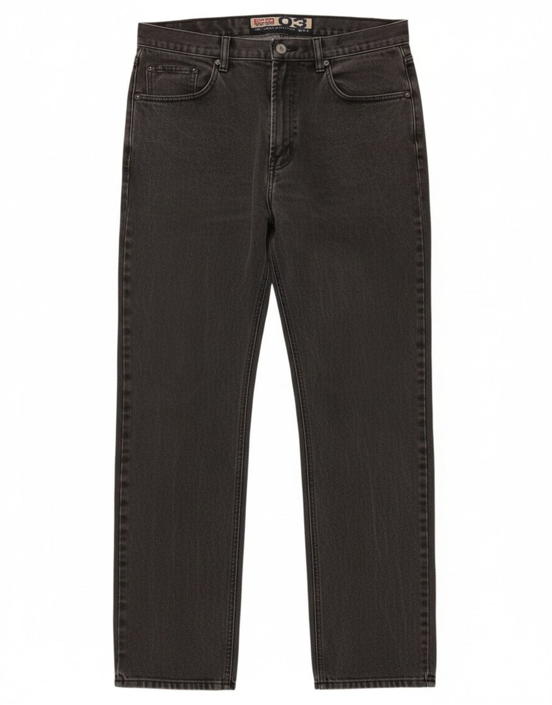 Jinglers Mens Straight Jeans W35 L34 Grey Cotton