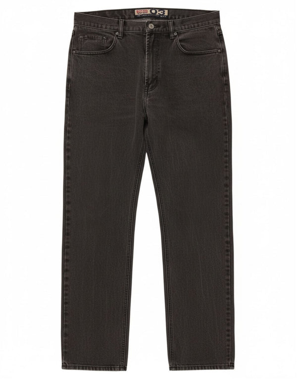 Jinglers Mens Straight Jeans W35 L34 Grey Cotton