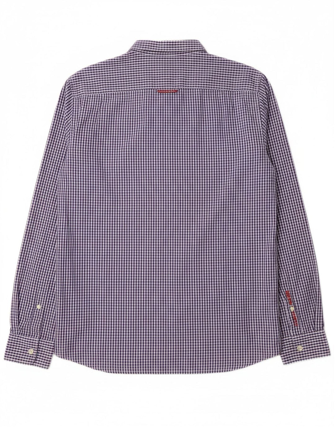 SUPERDRY Mens Shirt Large Blue Gingham Cotton