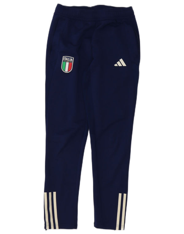 Adidas Boys Italia Graphic Tracksuit Trousers 11-12 Years Navy Blue