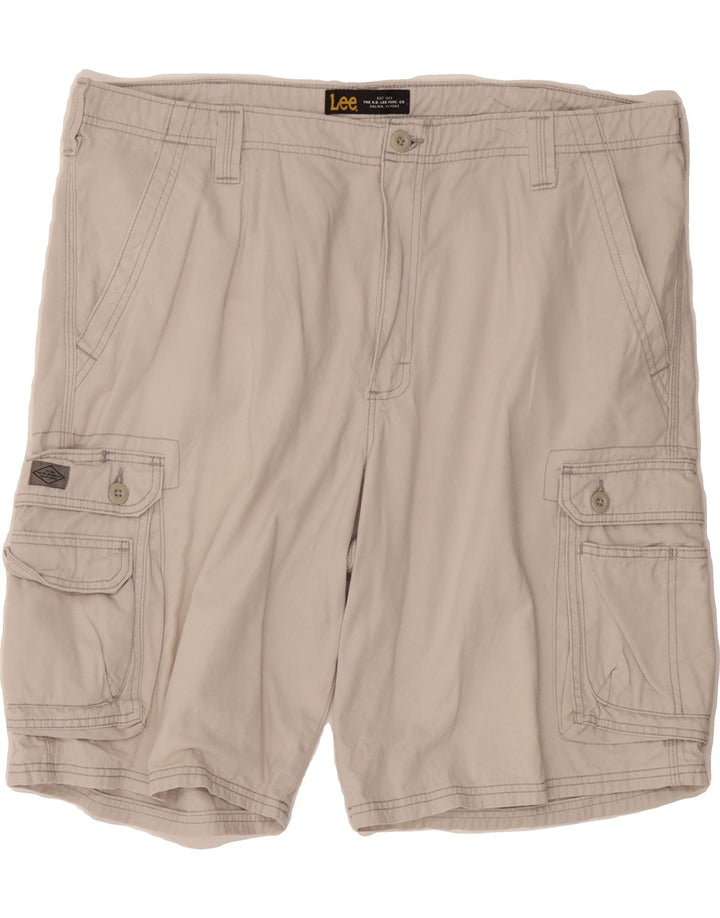 LEE Mens Cargo Shorts W40 XL Beige Cotton Vintage Lee and Second-Hand Lee from Messina Hembry 