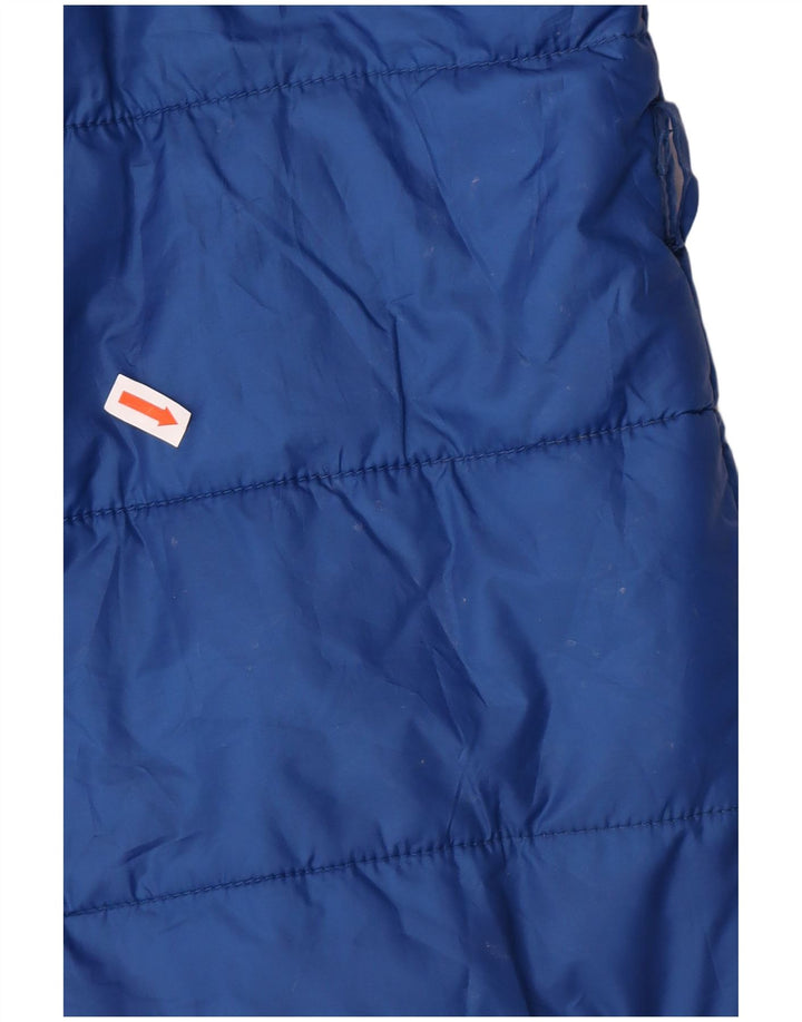 CAVALLI Womens Padded Jacket IT 46 Large Blue Polyester