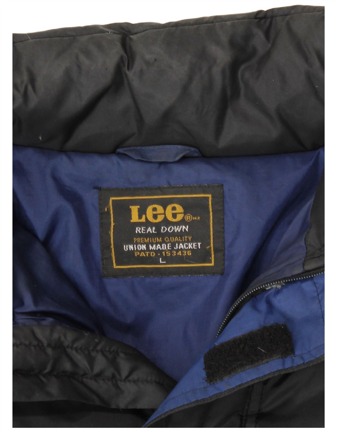 Lee Mens Padded Jacket UK 40 Large Black Polyester