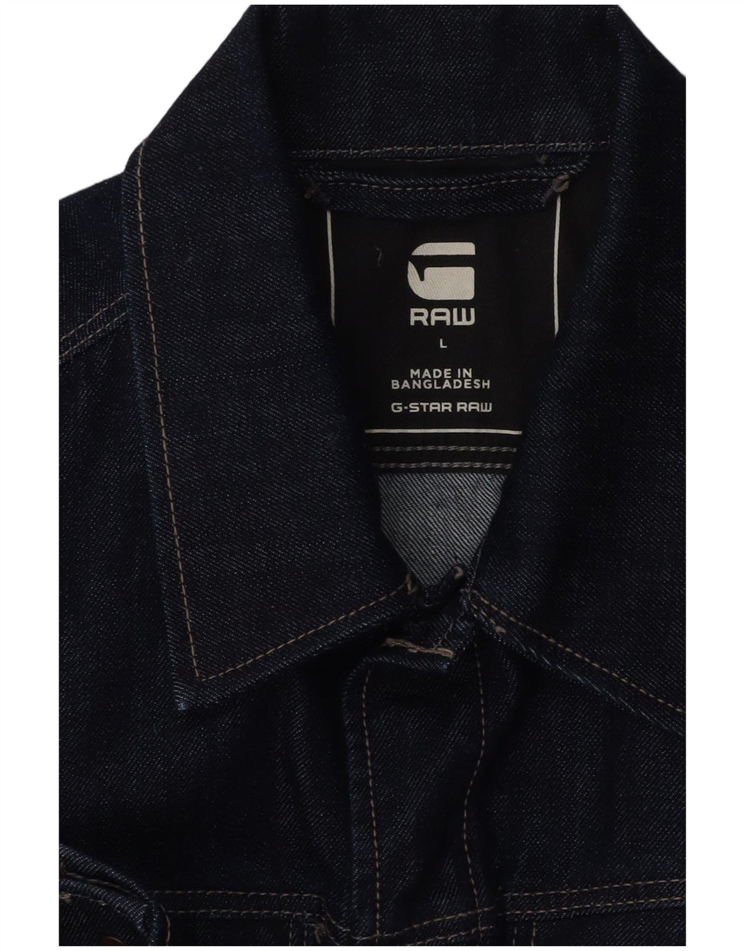 G-Star Mens Denim Jacket UK 40 Large Navy Blue Cotton