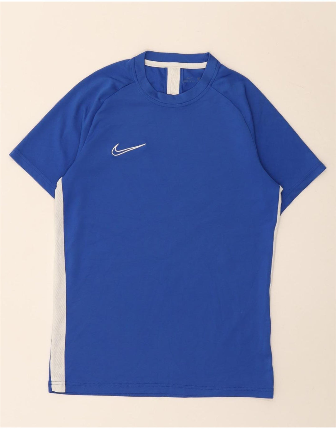 Nike Mens T-Shirt Top Medium Blue Colourblock